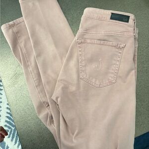 AG Adriano Goldschmied Light Pink Skinny Jeans